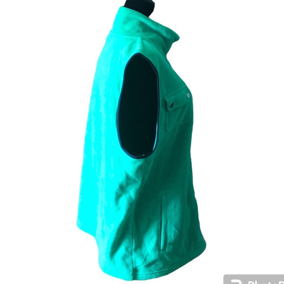 CHAPS Vest fleece Green Plus 1X NWT - Picture 4 of 7